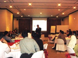 Mr. Peter Frans delivering a 5 days Advanced Marketing Management Training